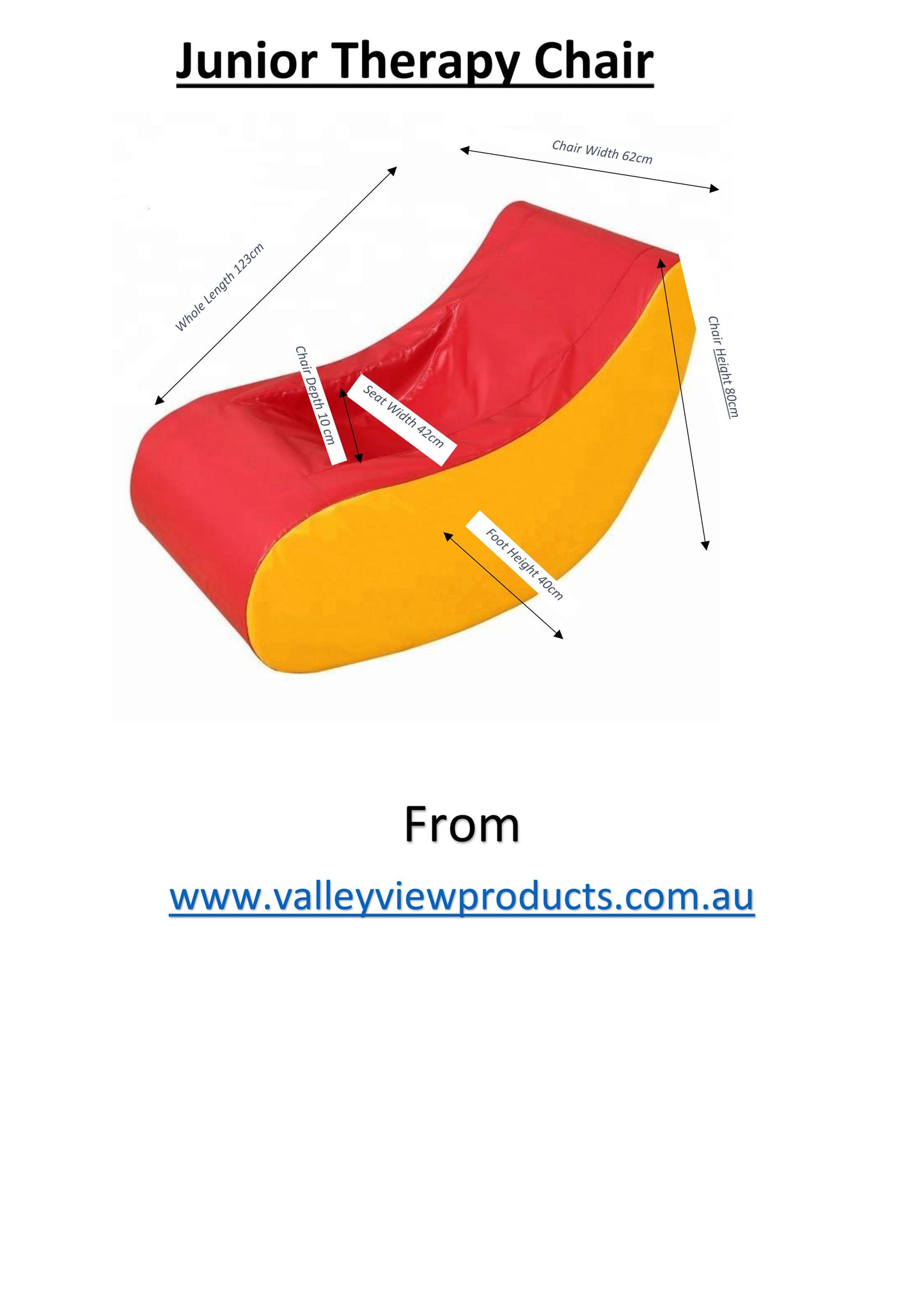 Therapy Rocking Chair-Child TGA Approved - Valley View Products- Active Soft Play & Inclusive Education